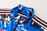 2026-27 Man Utd Black blue Jacket Tracksuit #01