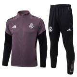 2026-27 RMA Gray Purple Jacket Tracksuit #A26020
