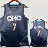 2025-26 OKC Thunder HOLMGREN #7 Gray City Edition Top Quality Hot Pressing NBA Jersey