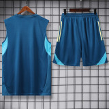 2025-26 Club America Lake blue Tank top and shorts suit