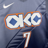 2025-26 OKC Thunder HOLMGREN #7 Gray City Edition Top Quality Hot Pressing NBA Jersey