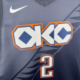 2025-26 OKC Thunder GILGEOUS-ALEXANDER #2 Gray City Edition Top Quality Hot Pressing NBA Jersey