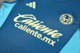 2025-26 Club America Lake blue Tank top and shorts suit