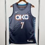 2025-26 OKC Thunder HOLMGREN #7 Gray City Edition Top Quality Hot Pressing NBA Jersey
