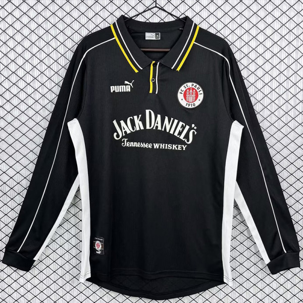 1999-2000 ST PAULI Away Long Sleeve Retro Soccer Jersey (长袖)