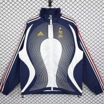 2006-2007 France Royal blue Retro Windbreaker