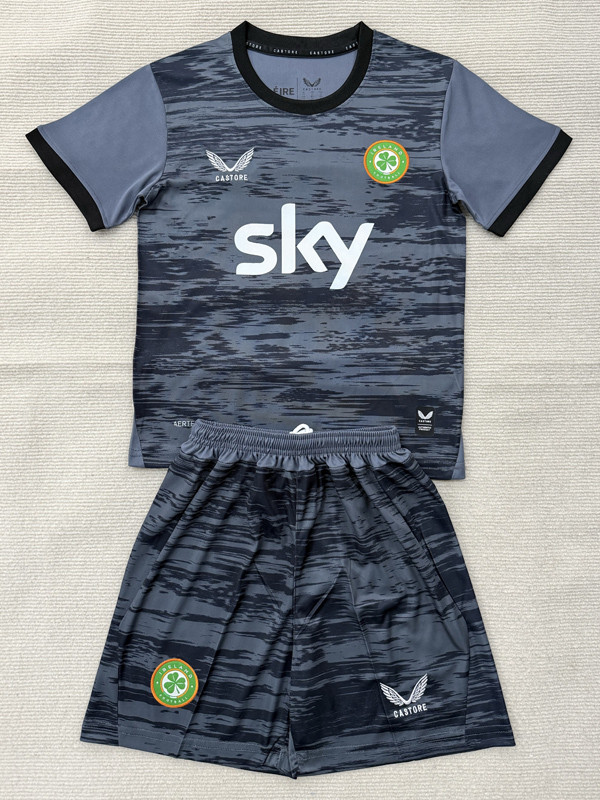 2026-27 Ireland Gray Goalkeeper Kids Soccer Jersey