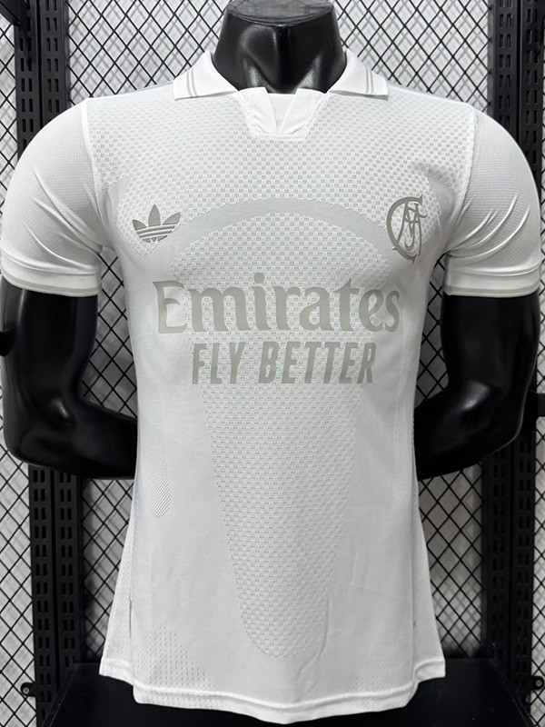2026-27 RMA White 125th Anniversary Player Version Soccer Jersey (有领)