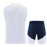 2026-27 RMA White Tank top and shorts suit
