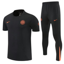2026-27 INT Black Short shirts and Long trousers Suit (圆领)