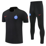 2026-27 PSG Black Short shirts and Long trousers Suit (圆领)