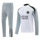 2026-27 PSG White Gray Half Pull Tracksuit (半拉链)