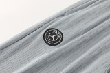 2026-27 PSG White Gray Half Pull Tracksuit (半拉链)