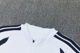 2026-27 RMA White Half Pull Tracksuit (半拉链)