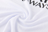 2026-27 PSG White Gray Half Pull Tracksuit (半拉链)