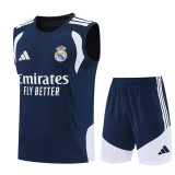 2026-27 RMA Royal blue Tank top and shorts suit