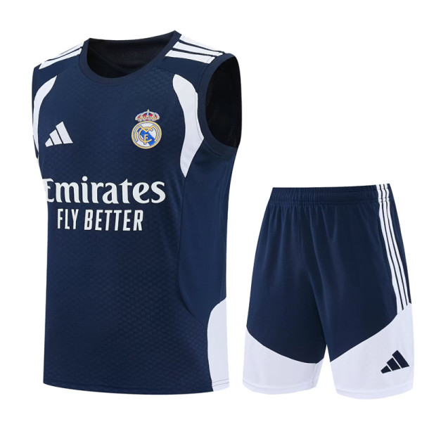 2026-27 RMA Royal blue Tank top and shorts suit