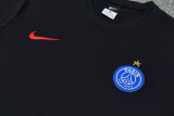 2026-27 PSG Black Short shirts and Long trousers Suit (圆领)