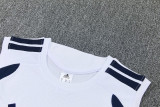 2026-27 RMA White Tank top and shorts suit