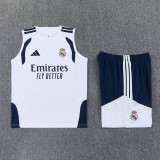 2026-27 RMA White Tank top and shorts suit