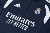 2026-27 RMA Royal blue Half Pull Tracksuit (半拉链)