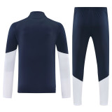 2026-27 RMA Royal blue Half Pull Tracksuit (半拉链)