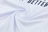 2026-27 RMA White Half Pull Tracksuit (半拉链)