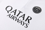 2026-27 PSG White Gray Half Pull Tracksuit (半拉链)