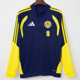 2026-27 Scotland Blue Jacket #单夹克