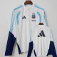 2026-27 Argentina White Top Half Pull Tracksuit (半拉上衣)