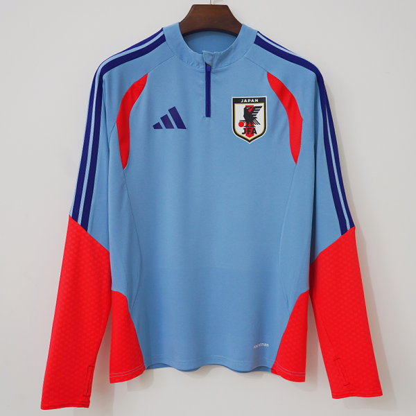 2026-27 Japan Grey Top Half Pull Tracksuit (半拉上衣)