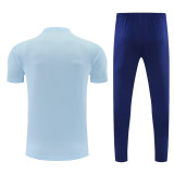 2026-27 Man City Light blue Short shirts and Long trousers Suit (圆领)