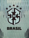 2026-27 Brazil Blue Goalkeeper Player Version Soccer Jersey