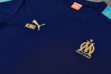 2026-27 Marseille Royal blue Short shirts and Long trousers Suit (圆领)