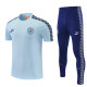 2026-27 Man City Light blue Short shirts and Long trousers Suit (圆领)