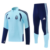 2026-27 Argentina Light blue Half Pull Tracksuit (半拉链)