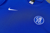 2026-27 CHE Fancy blue Short shirts and Long trousers Suit (圆领)