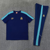 2026-27 Marseille Royal blue Short shirts and Long trousers Suit (圆领)