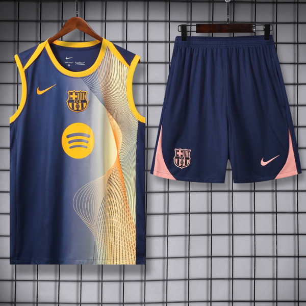 2025-26 BAR Royal blue Tank top and shorts suit