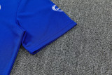 2026-27 CHE Fancy blue Short shirts and Long trousers Suit (圆领)