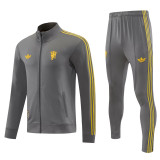 2026-27 Man Utd Gray Jacket Tracksuit