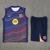 2025-26 BAR Fancy blue Tank top and shorts suit