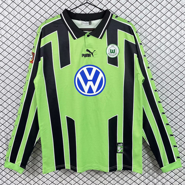 1999-2000 Wolfsburg Away Long Sleeve Soccer Jersey (长袖)
