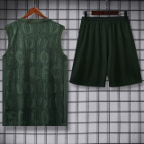 2025-26 CHE Dark green Tank top and shorts suit