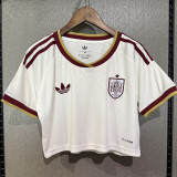 2026 World Cup Spain Away Women Cheerleader Shirt (女啦啦短袖)