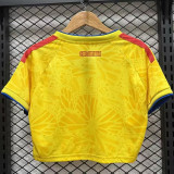 2026 World Cup Colombia Home Women Cheerleader Shirt (女啦啦短袖)