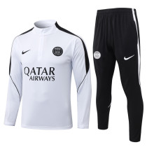 2026-27 PSG White Half Pull Tracksuit #B26029(半拉链)