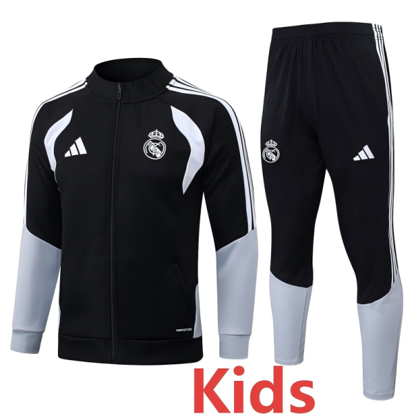 2026-27 RMA Black Kids Jacket Tracksuit #E26021(童装)