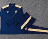 2026-27 RMA Royal blue Half Pull Tracksuit #B26028(半拉链)