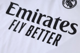 2026-27 RMA White Half Pull Tracksuit #B26012(半拉链)
